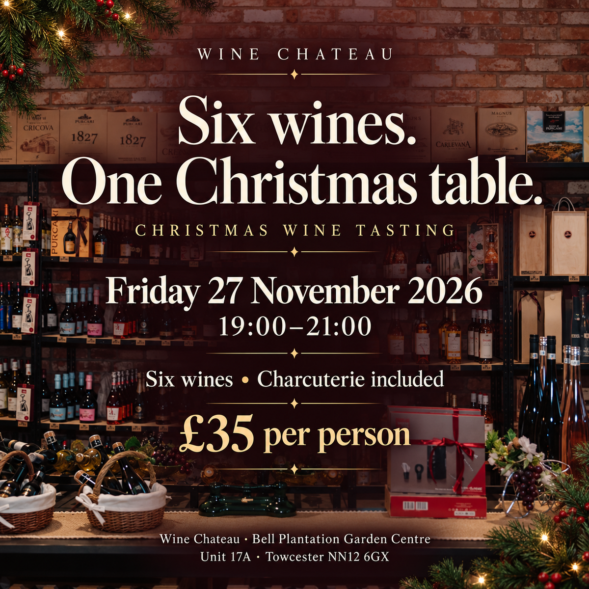 Christmas Wine Discovery | Fri 27 Nov 2026