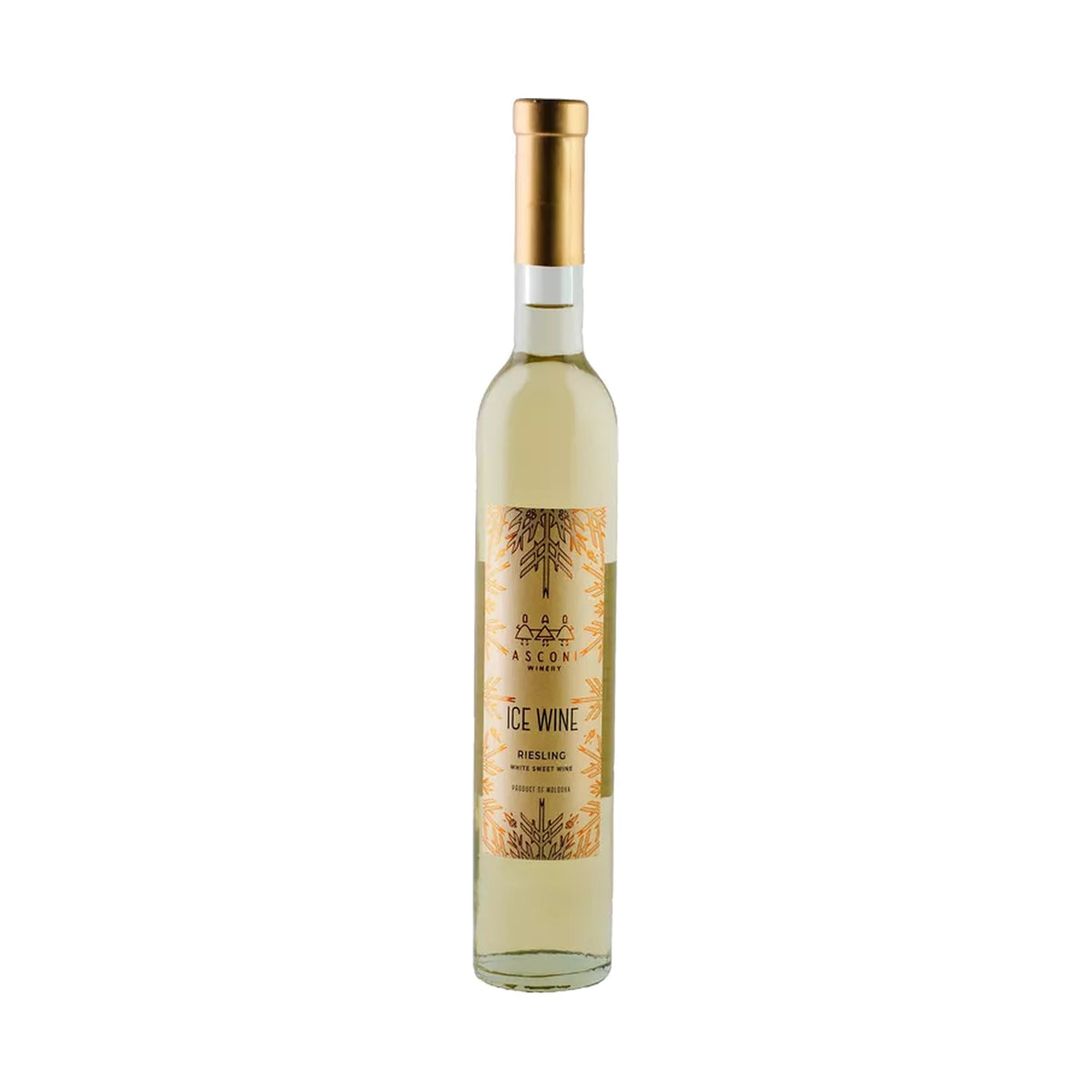 Asconi Ice Wine Riesling – Sweet White Dessert Wine 50cl – front-facing bottle on white background