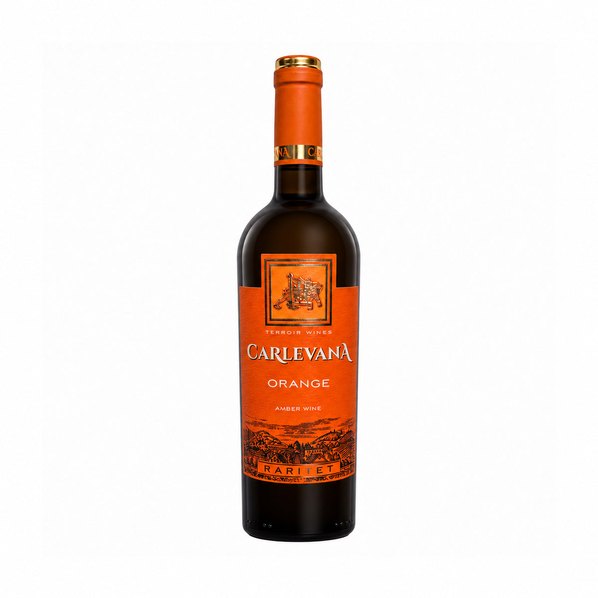 Carlevana Orange Wine – Dry Amber Wine – front-facing bottle on white background