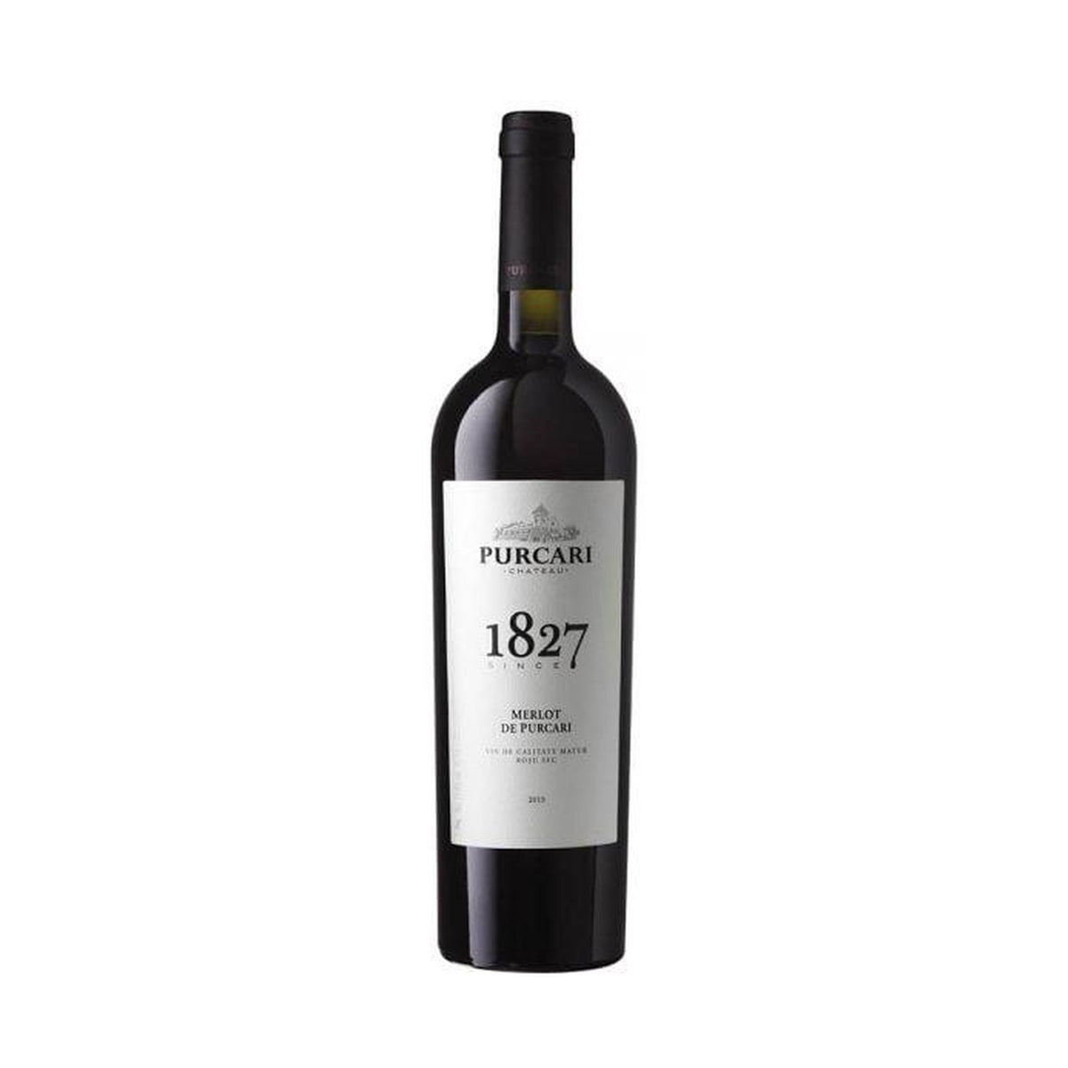 Château Purcari 1827 Merlot – Dry Red Wine – front-facing bottle on white background