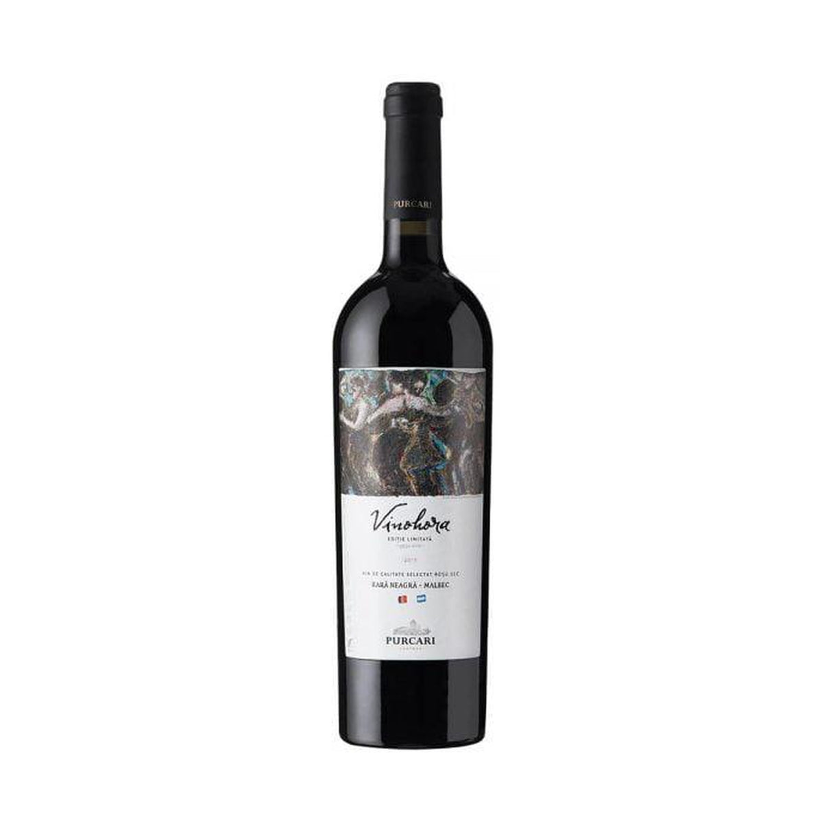 Château Purcari Vinohora Red – Dry Red Wine – front-facing bottle on white background