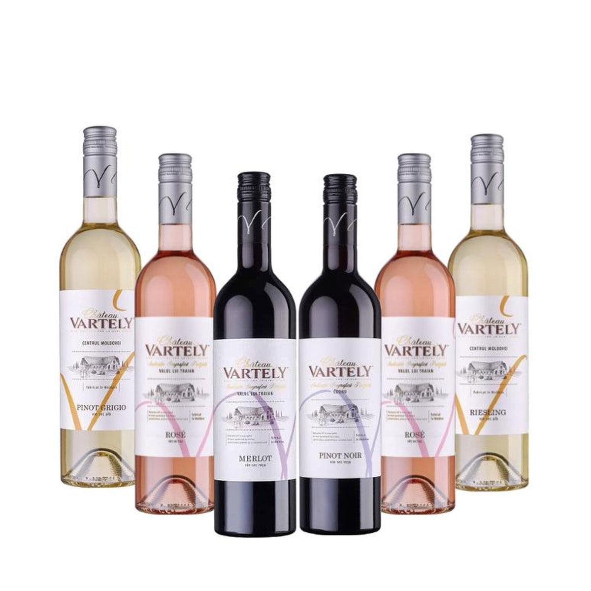 Château Vartely Mixed Wine Case – six red, white and rosé bottles