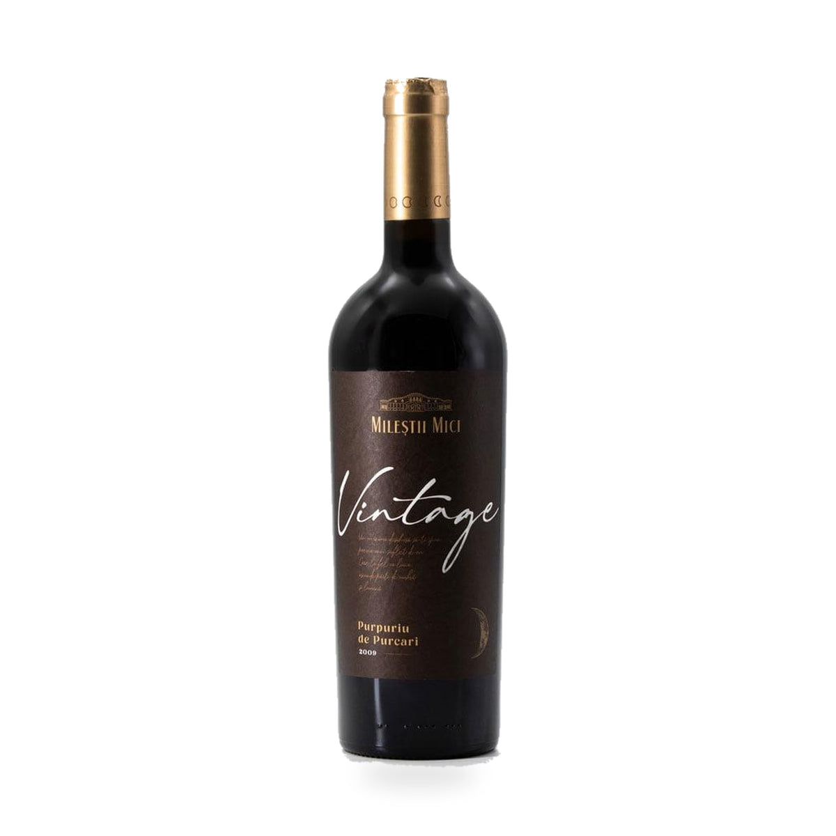 Mileștii Mici Vintage Purpuriu de Purcari – Dry Red Wine – front-facing bottle on white background