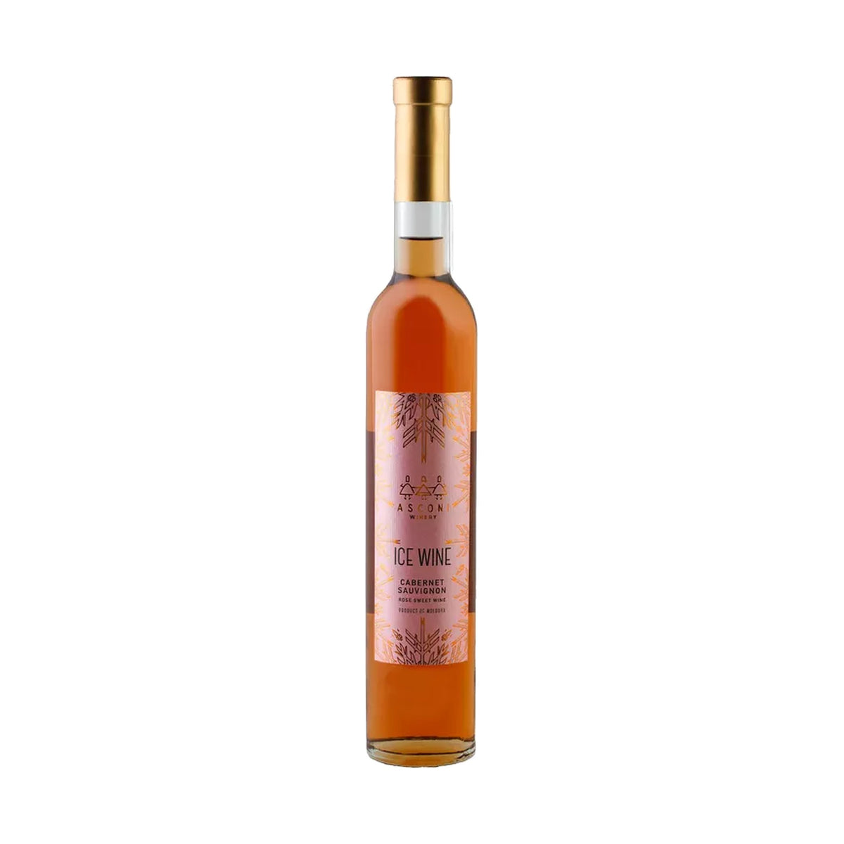 Asconi Ice Wine Cabernet Sauvignon – Sweet Rosé Dessert Wine 50cl – front-facing bottle on white background