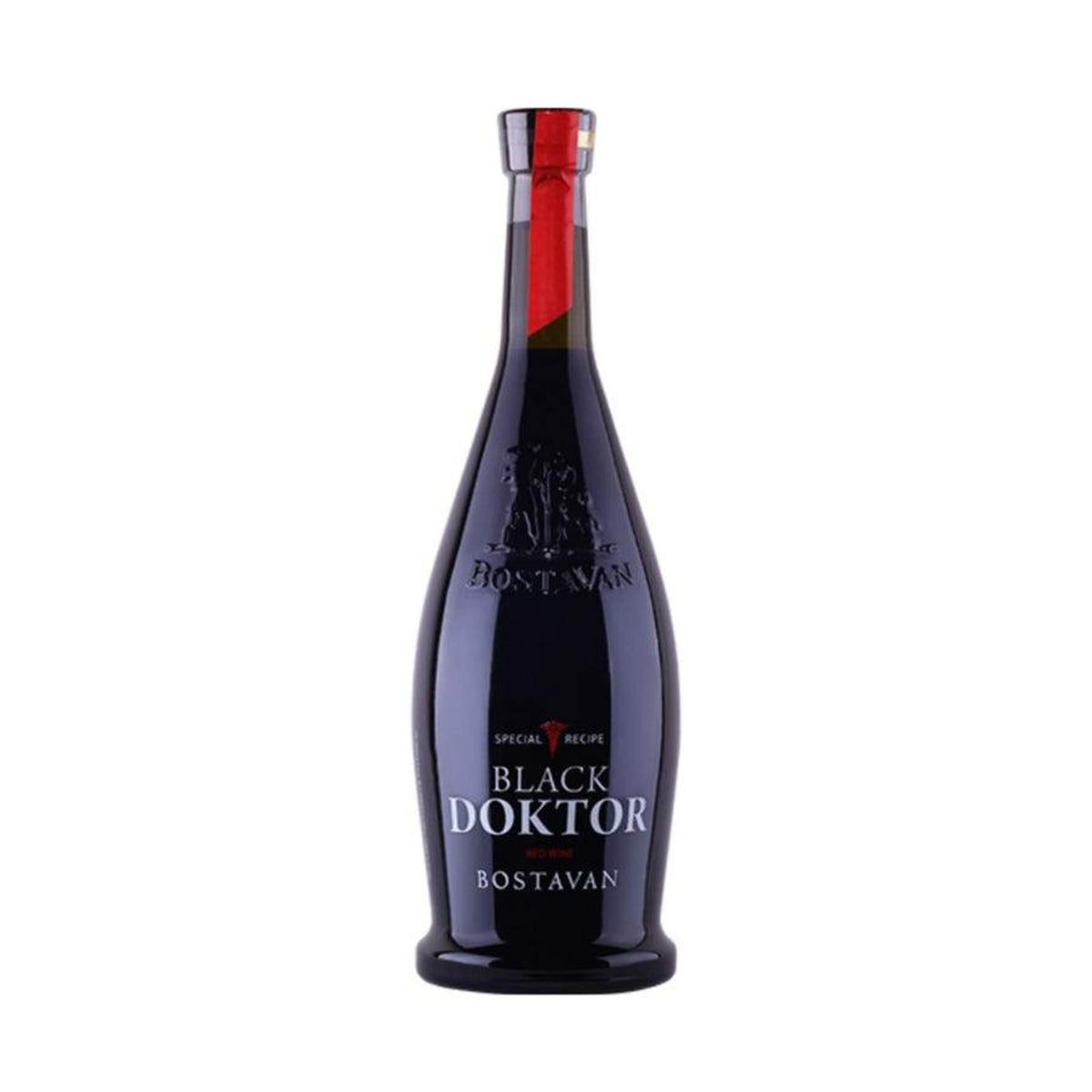Bostavan Black Doktor – Sweet Red Wine – front-facing bottle on white background