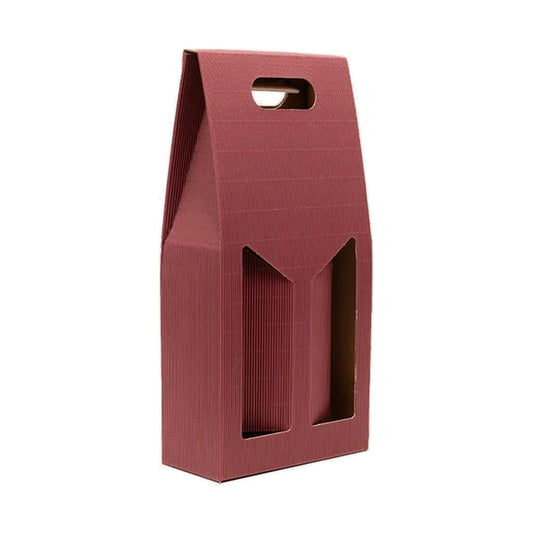 Burgundy Gift Box – burgundy wine gift box on white background