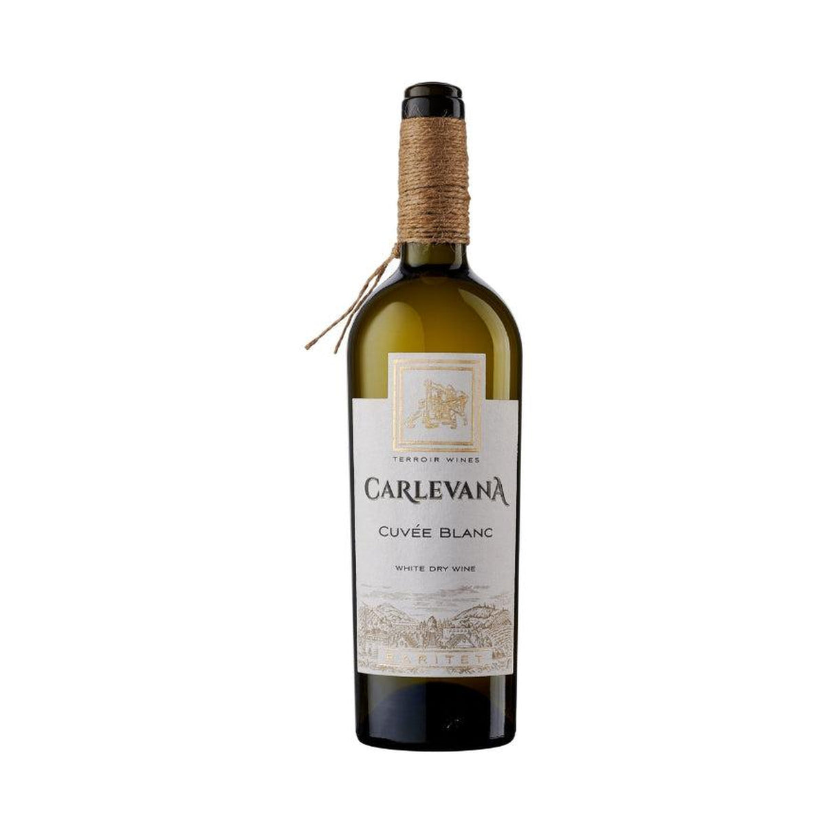 Carlevana Cuvée Blanc – Dry White Wine – front-facing bottle on white background