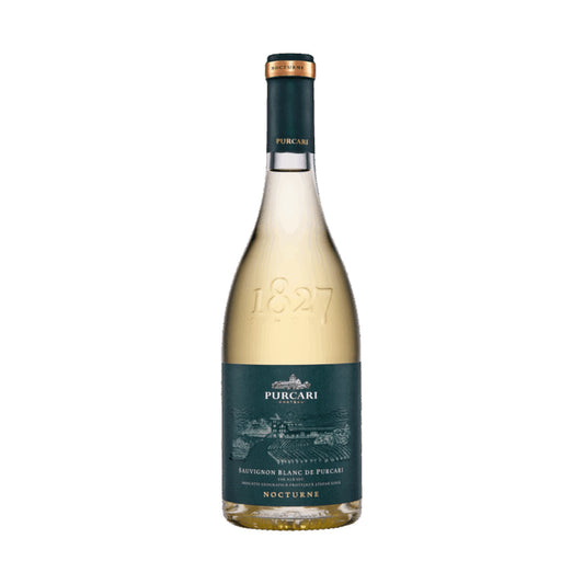 Château Purcari Nocturne Sauvignon Blanc – Dry White Wine – front-facing bottle on white background