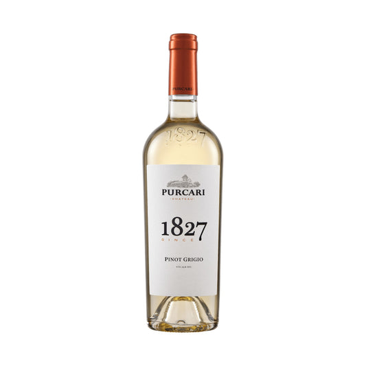 Château Purcari 1827 Pinot Grigio – Dry White Wine – front-facing bottle on white background