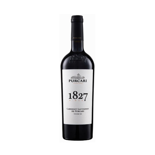 Château Purcari 1827 Cabernet Sauvignon – Dry Red Wine – front-facing bottle on white background