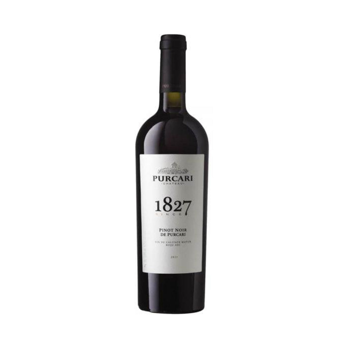 Château Purcari 1827 Pinot Noir – Dry Red Wine – front-facing bottle on white background