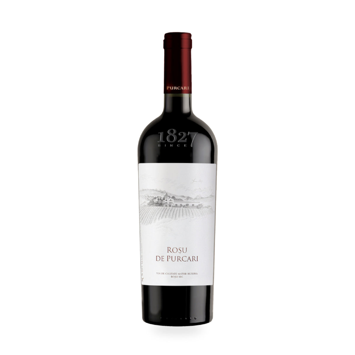 Château Purcari Rosu de Purcari – Dry Red Wine – front-facing bottle on white background