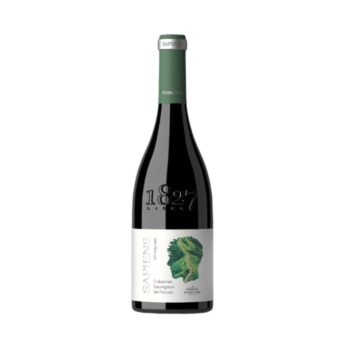 Château Purcari Sapiens Cabernet Sauvignon – Dry Red Wine – front-facing bottle on white background
