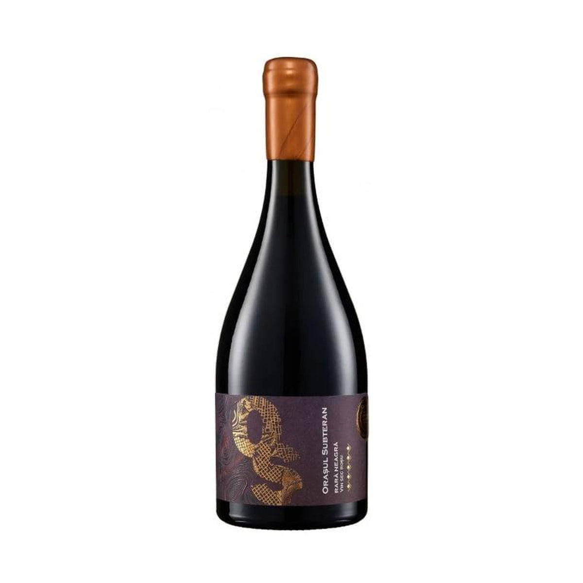 Cricova Rară Neagră – Dry Red Wine – front-facing bottle on white background