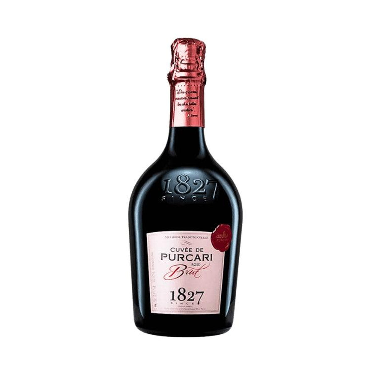 Château Purcari Cuvée de Purcari Rosé – Brut Rosé Sparkling Wine – front-facing bottle on white background