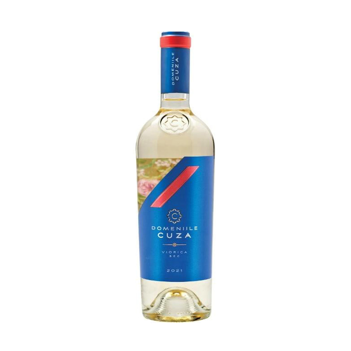 Domeniile Cuza Viorica – Dry White Wine – front-facing bottle on white background