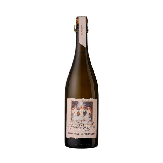 Domeniile Vorniceni Trei Mândre – Brut White Sparkling Wine – front-facing bottle on white background