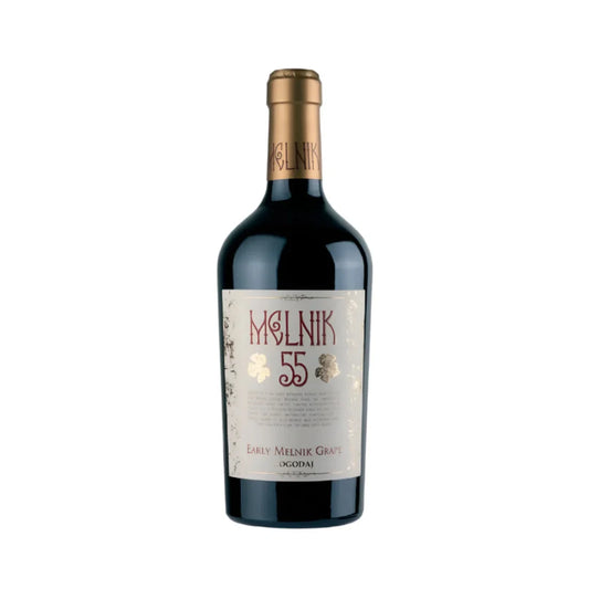 Logodaj Melnik 55 – Dry Red Wine – front-facing bottle on white background