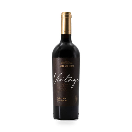 Mileștii Mici Vintage Cabernet Sauvignon – Dry Red Wine – front-facing bottle on white background